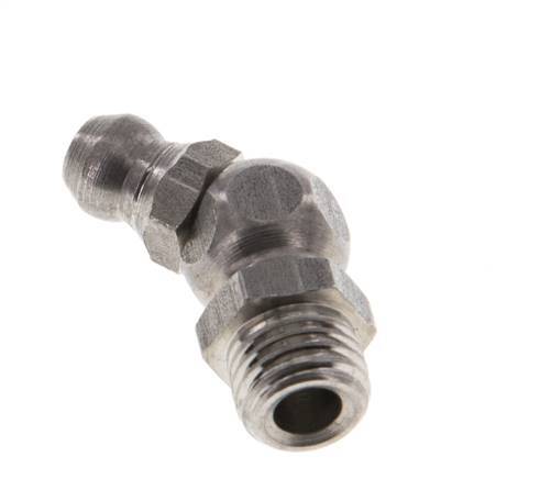 Angled Hydraulic Grease Nipple Stainless Steel M8x1 DIN 71412