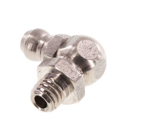 Right-angled Hydraulic Grease Nipple Stainless Steel M6x1 DIN 71412