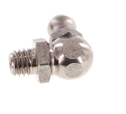 Right-angled Hydraulic Grease Nipple Stainless Steel M6x1 DIN 71412