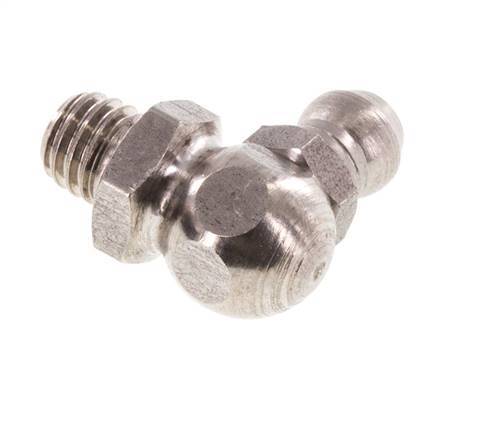 Right-angled Hydraulic Grease Nipple Stainless Steel M6x1 DIN 71412