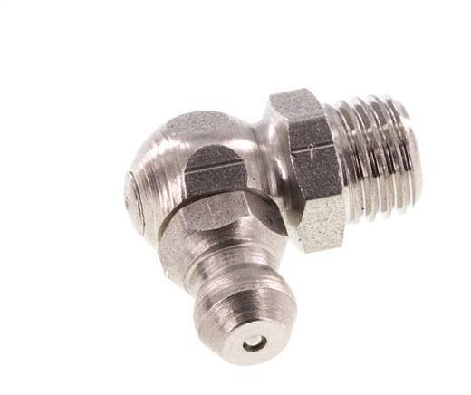 Right-angled Hydraulic Grease Nipple Stainless Steel M8x1 DIN 71412