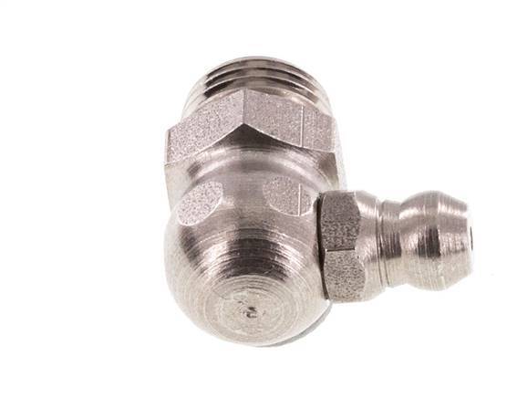 Right-angled Hydraulic Grease Nipple Stainless Steel M10x1 DIN 71412