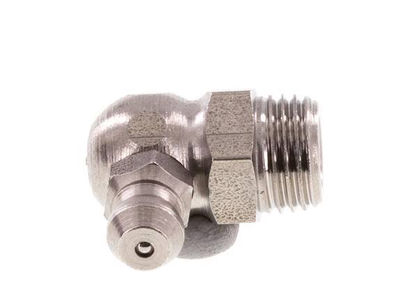 Right-angled Hydraulic Grease Nipple Stainless Steel M10x1 DIN 71412