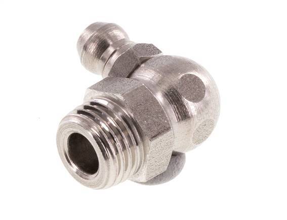 Right-angled Hydraulic Grease Nipple Stainless Steel M10x1 DIN 71412