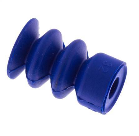 14mm Bellows PUR Blue Vacuum Suction Cup Stroke 10mm