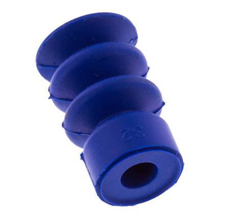 14mm Bellows PUR Blue Vacuum Suction Cup Stroke 10mm