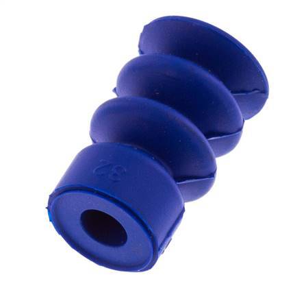 14mm Bellows PUR Blue Vacuum Suction Cup Stroke 10mm