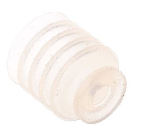 20mm Bellows Silicone Clear Vacuum Suction Cup Stroke 16mm