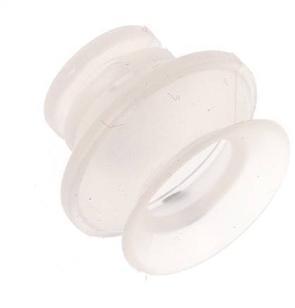 20mm Bellows Silicone Clear Vacuum Suction Cup Stroke 9mm