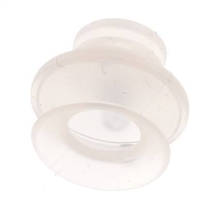 20mm Bellows Silicone Clear Vacuum Suction Cup Stroke 9mm