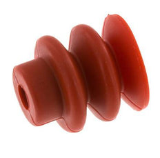 30mm Bellows Silicone Red Vacuum Suction Cup Stroke 13mm