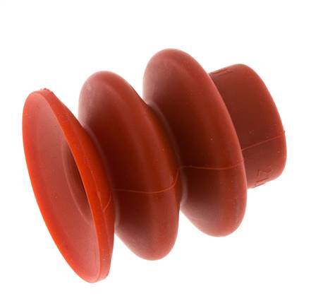 30mm Bellows Silicone Red Vacuum Suction Cup Stroke 13mm