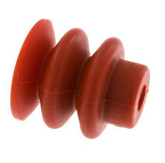 30mm Bellows Silicone Red Vacuum Suction Cup Stroke 13mm