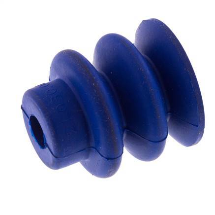 30mm Bellows PUR Blue Vacuum Suction Cup Stroke 13mm