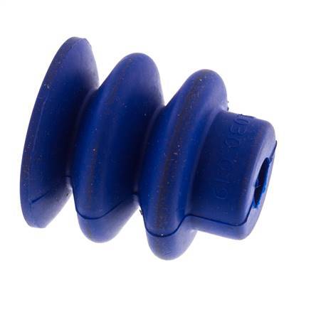 30mm Bellows PUR Blue Vacuum Suction Cup Stroke 13mm