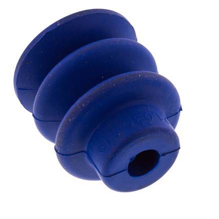 30mm Bellows PUR Blue Vacuum Suction Cup Stroke 13mm