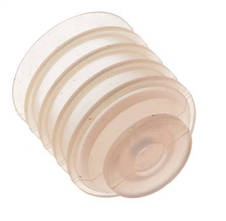 30mm Bellows Silicone Clear Vacuum Suction Cup Stroke 21mm