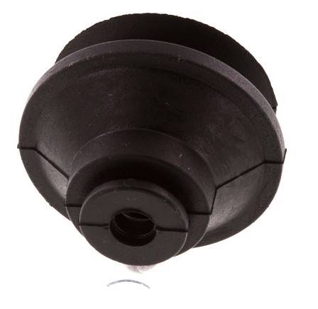 32mm Bellows CR Black Vacuum Suction Cup Stroke 9mm