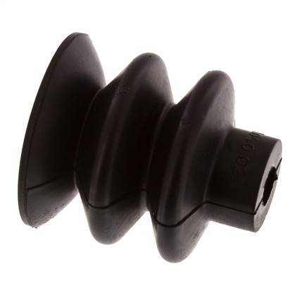 40mm Bellows NBR Black Vacuum Suction Cup Stroke 20mm