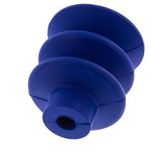 40mm Bellows PUR Blue Vacuum Suction Cup Stroke 20mm