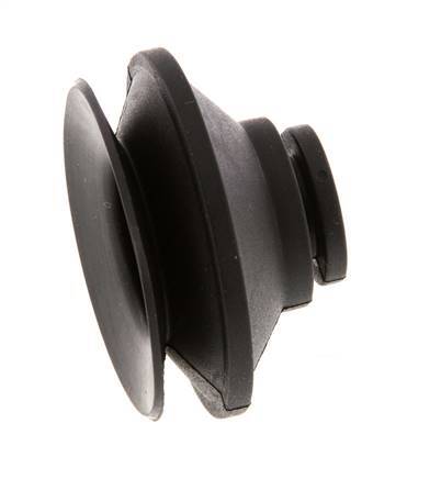 42mm Bellows CR Black Vacuum Suction Cup Stroke 9mm