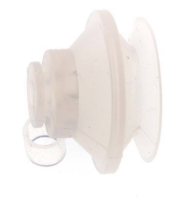 42mm Bellows Silicone Clear Vacuum Suction Cup Stroke 9mm