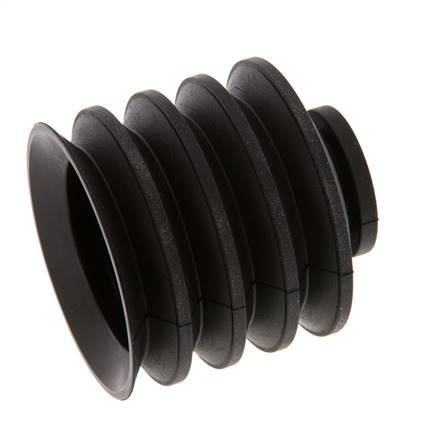 50mm Bellows CR Black Vacuum Suction Cup Stroke 30mm