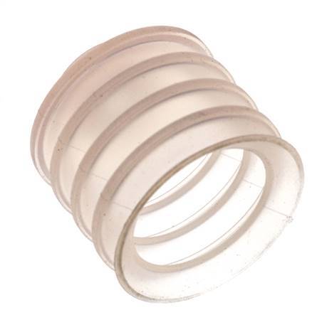 50mm Bellows Silicone Clear Vacuum Suction Cup Stroke 30mm