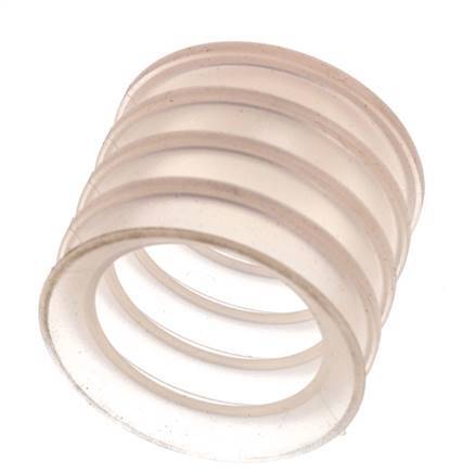 50mm Bellows Silicone Clear Vacuum Suction Cup Stroke 30mm