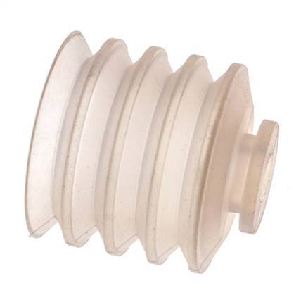 50mm Bellows Silicone Clear Vacuum Suction Cup Stroke 30mm
