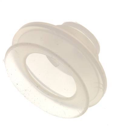 52mm Bellows Silicone Clear Vacuum Suction Cup Stroke 12mm