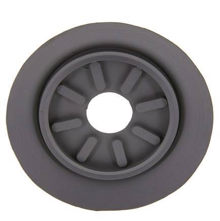 100mm Flat NBR Grey Vacuum Suction Cup G 1/4 inch Female Stroke 6mm Thin Lips