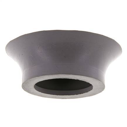 100mm Flat NBR Grey Vacuum Suction Cup G 1/4 inch Female Stroke 6mm Thin Lips