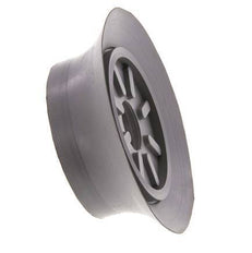 100mm Flat NBR Grey Vacuum Suction Cup G 1/4 inch Female Stroke 6mm Thin Lips