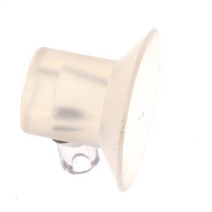 17mm Flat Silicone Clear Vacuum Suction Cup Stroke 2mm
