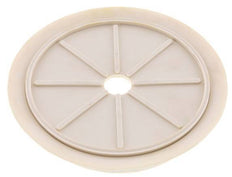 200mm Flat NRE White Vacuum Suction Cup G 1/2 inch Female Stroke 5mm Thin Lips