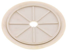 200mm Flat NRE White Vacuum Suction Cup G 1/2 inch Female Stroke 5mm Thin Lips