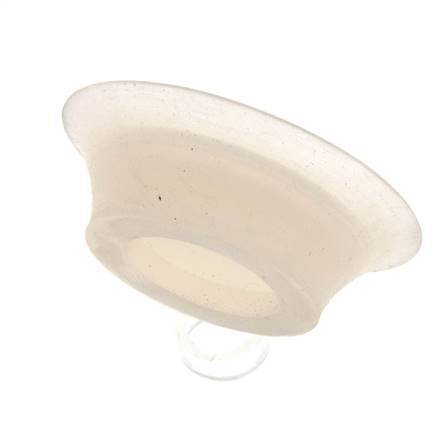 40mm Flat Silicone Clear Vacuum Suction Cup G 1/8 inch Female Stroke 3mm Thin Lips