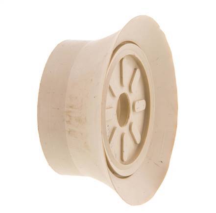 70mm Flat NR Beige Vacuum Suction Cup G 1/4 inch Female Stroke 6mm Thin Lips