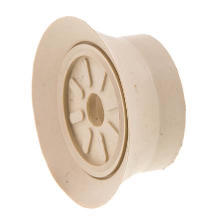 70mm Flat NR Beige Vacuum Suction Cup G 1/4 inch Female Stroke 6mm Thin Lips
