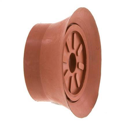 70mm Flat SBR Reddish brown Vacuum Suction Cup G 1/4 inch Female Stroke 6mm Thin Lips