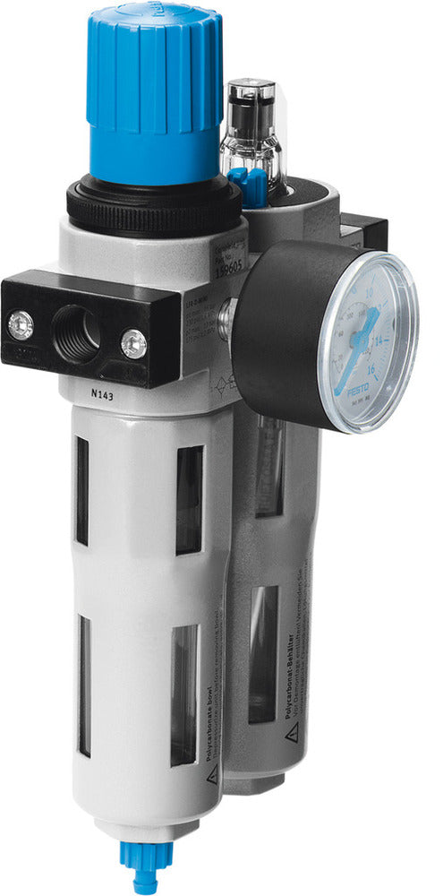 Festo Air Preparation Unit G1/2'' 0.5-12bar 7600l/min 40µm Maxi - 186508