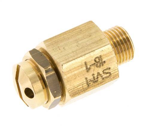 G 1/8'' Brass Adjustable Safety Valve 0.5-1 bar (7.25-14.50 psi)