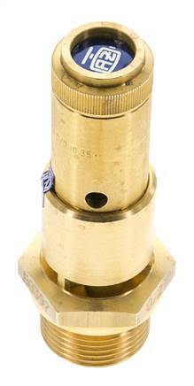 G 3/4'' Brass Pre-Set Safety Valve 0.3 bar (4.35 psi) DN 10