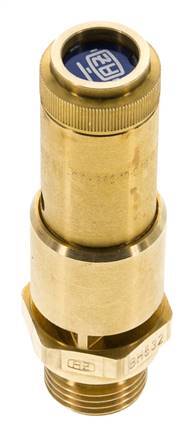 G 1/2'' Brass Pre-Set Safety Valve 0.4 bar (5.8 psi) DN 10