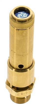 G 1/2'' Brass Pre-Set Safety Valve 19.4 bar (281.38 psi) DN 10
