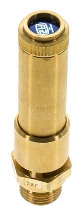 G 1/2'' Brass Pre-Set Safety Valve 31 bar (449.62 psi) DN 10