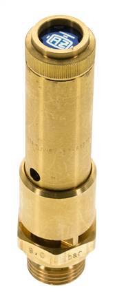 G 1/2'' Brass Pre-Set Safety Valve 31.5 bar (456.88 psi) DN 10