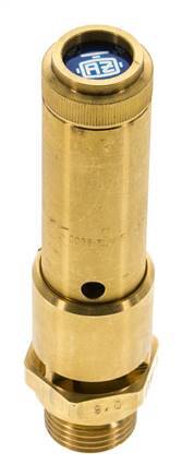 G 1/2'' Brass Pre-Set Safety Valve 34.1 bar (494.59 psi) DN 10