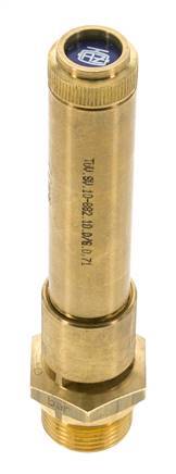 G 3/4'' Brass Pre-Set Safety Valve 44 bar (638.18 psi) DN 10